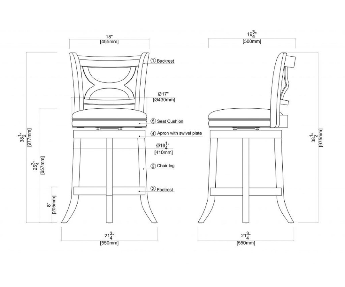 Three Posts™ Adelaida Swivel Bar & Counter Stool & Reviews Wayfair
